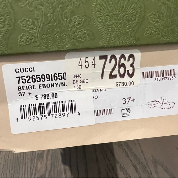 Gucci Blondie Logo-Embellished Leather and Coated-Canvas Sandals - Picture 8 of 8